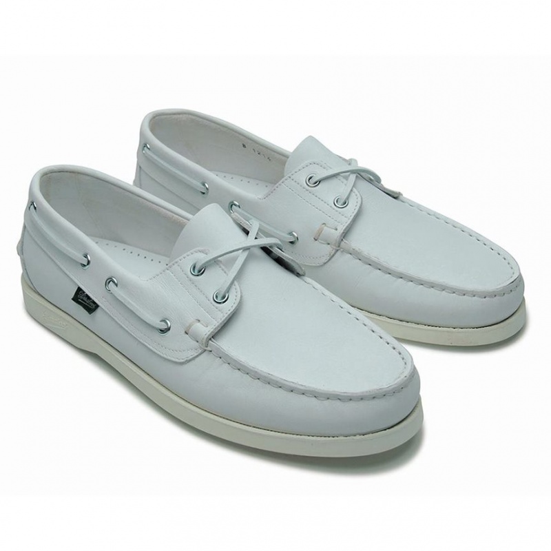 Paraboot Barth Båtskor Herr Vita | PEK-928143